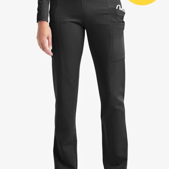 Butter-Soft Women's 6-Pocket Yoga Scrub Pants **Slightly IRREGULAR** - Picture 3 of 8